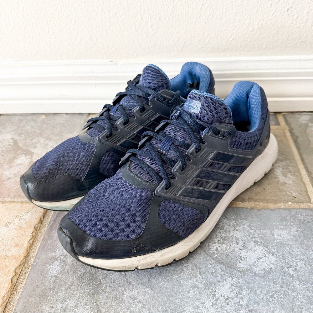 Adidas Duramo 9 Cloudfoam Running Shoes Mens 9 Navy Blue Athletic